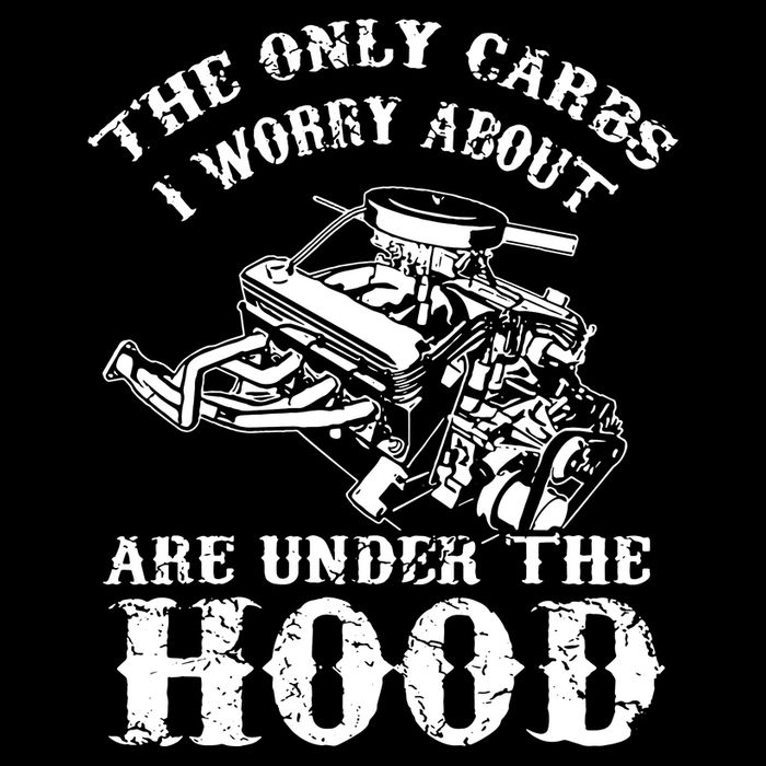 The Only Carbs I Worry V8 Engine Lovers Drawstring Bag