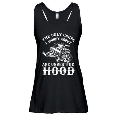 The Only Carbs I Worry V8 Engine Lovers Ladies Essential Flowy Tank