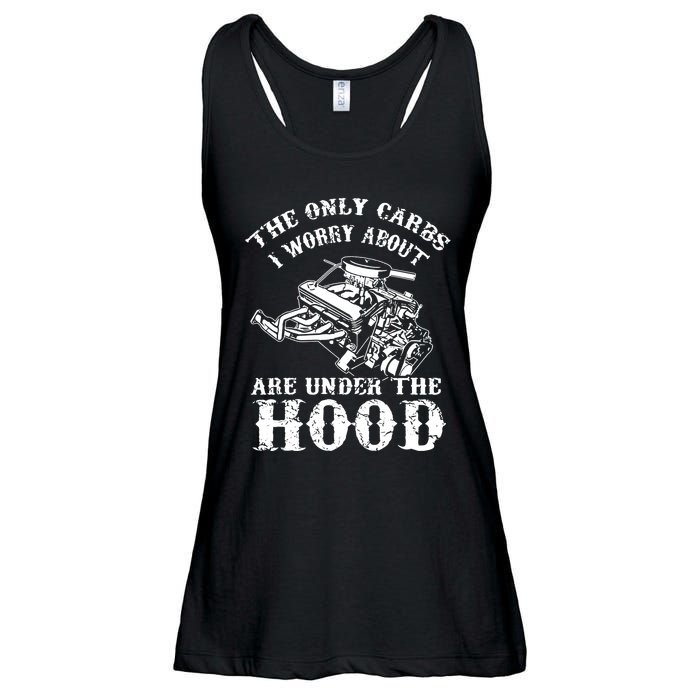 The Only Carbs I Worry V8 Engine Lovers Ladies Essential Flowy Tank