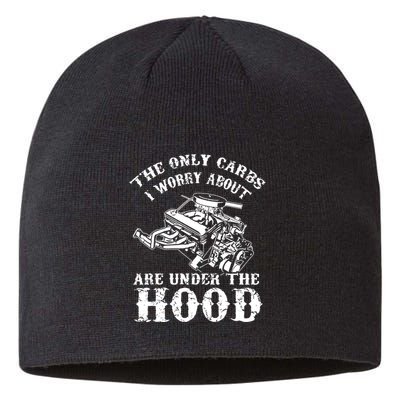 The Only Carbs I Worry V8 Engine Lovers Sustainable Beanie