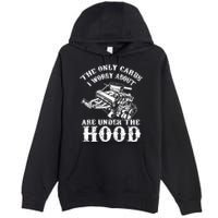 The Only Carbs I Worry V8 Engine Lovers Premium Pullover Hoodie