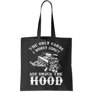 The Only Carbs I Worry V8 Engine Lovers Tote Bag