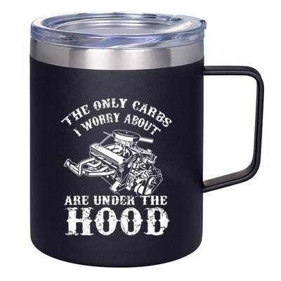 The Only Carbs I Worry V8 Engine Lovers 12oz Stainless Steel Coffee Mug
