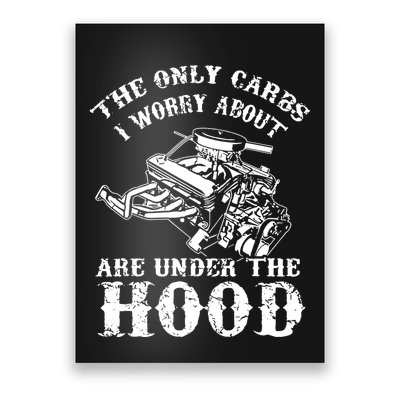 The Only Carbs I Worry V8 Engine Lovers Poster