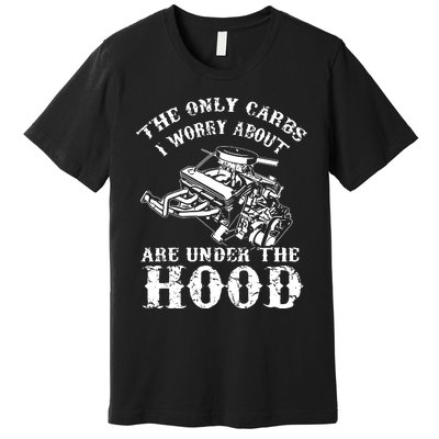 The Only Carbs I Worry V8 Engine Lovers Premium T-Shirt