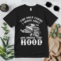 The Only Carbs I Worry V8 Engine Lovers Premium T-Shirt