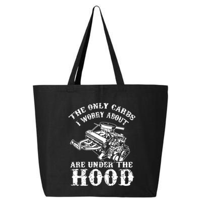 The Only Carbs I Worry V8 Engine Lovers 25L Jumbo Tote