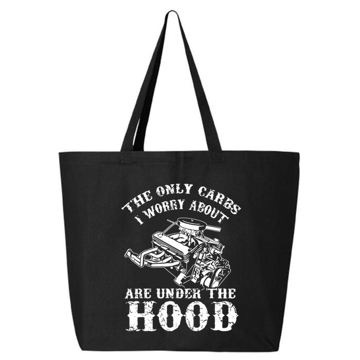 The Only Carbs I Worry V8 Engine Lovers 25L Jumbo Tote