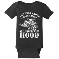 The Only Carbs I Worry V8 Engine Lovers Baby Bodysuit
