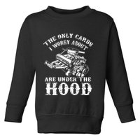 The Only Carbs I Worry V8 Engine Lovers Toddler Sweatshirt
