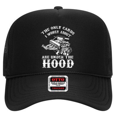 The Only Carbs I Worry V8 Engine Lovers Trucker Hat