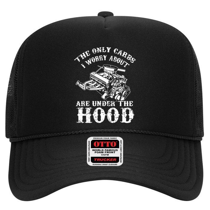 The Only Carbs I Worry V8 Engine Lovers Trucker Hat