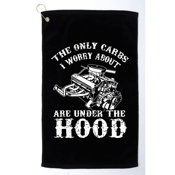 The Only Carbs I Worry V8 Engine Lovers Golf Towel