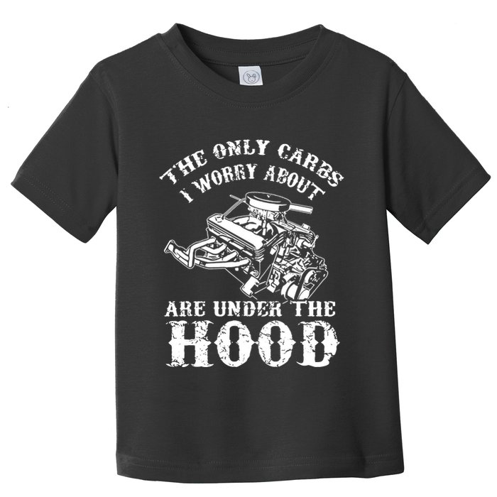 The Only Carbs I Worry V8 Engine Lovers Toddler T-Shirt