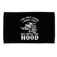 The Only Carbs I Worry V8 Engine Lovers Microfiber Hand Towel