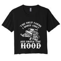 The Only Carbs I Worry V8 Engine Lovers Crop Top