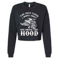 The Only Carbs I Worry V8 Engine Lovers Cropped Pullover Crew