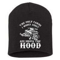 The Only Carbs I Worry V8 Engine Lovers Short Acrylic Beanie