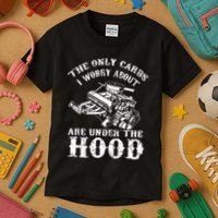 The Only Carbs I Worry V8 Engine Lovers Kids T-Shirt