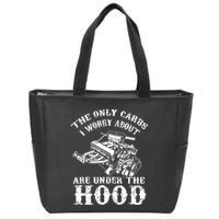 The Only Carbs I Worry V8 Engine Lovers Zip Tote Bag