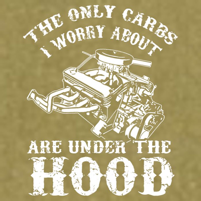 The Only Carbs I Worry V8 Engine Lovers Garment-Dyed Women's Muscle Tee