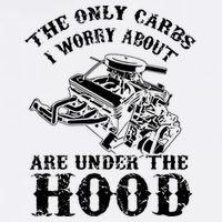 The Only Carbs I Worry V8 Engine Lovers Garment-Dyed Sweatshirt
