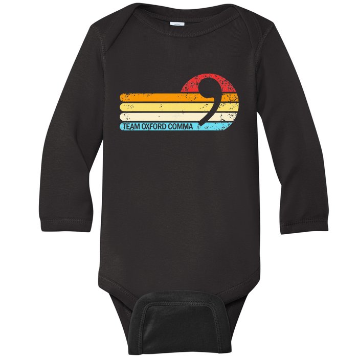 Team O.X.F.O.R.D. Co.M.M.A. Sunset Team Comma Baby Long Sleeve Bodysuit