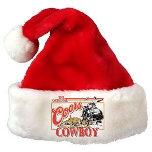 The Original Co.Ors Cowboy Heather Western Desert Cactus Premium Christmas Santa Hat