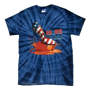 The Orange Crush Harris For President 2024 Patriotic Tie-Dye T-Shirt