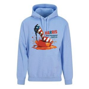 The Orange Crush Harris For President 2024 Patriotic Unisex Surf Hoodie