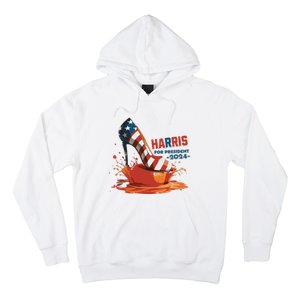 The Orange Crush Harris For President 2024 Patriotic Hoodie