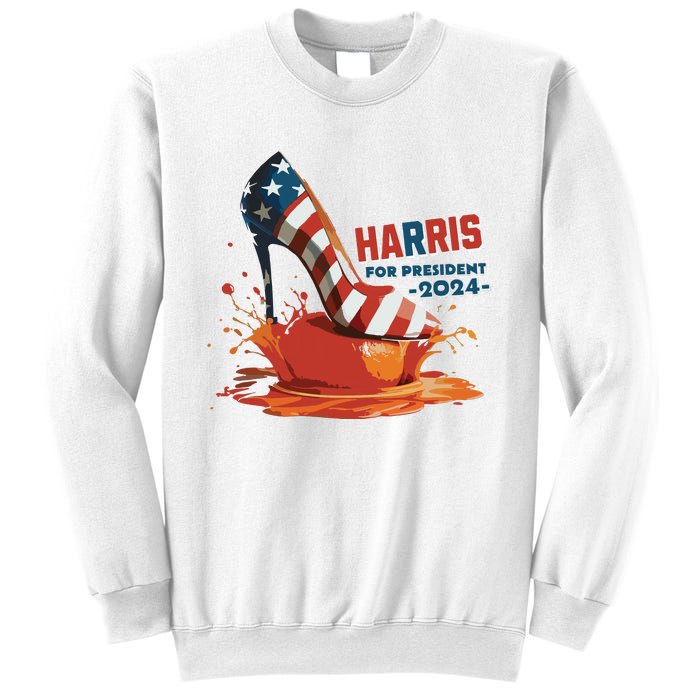 The Orange Crush Harris For President 2024 Patriotic Sweatshirt