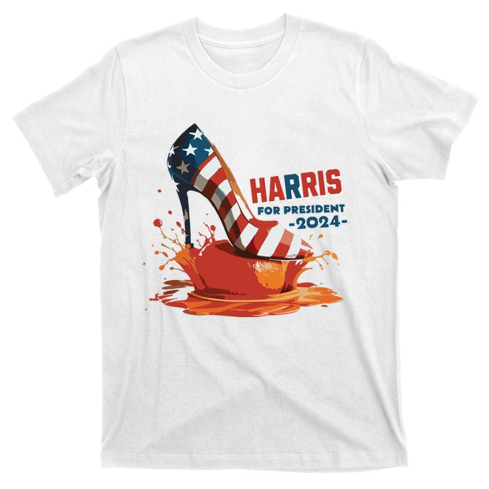 The Orange Crush Harris For President 2024 Patriotic T-Shirt