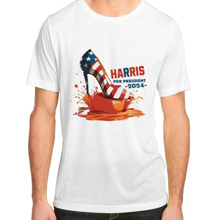 The Orange Crush Harris For President 2024 Patriotic Adult ChromaSoft Performance T-Shirt