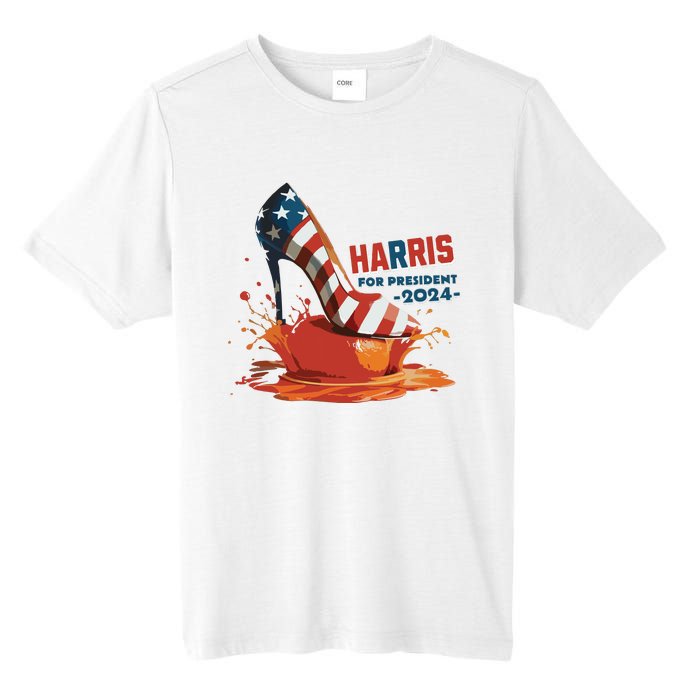 The Orange Crush Harris For President 2024 Patriotic Tall Fusion ChromaSoft Performance T-Shirt