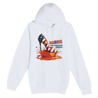 The Orange Crush Harris For President 2024 Patriotic Premium Pullover Hoodie