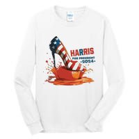 The Orange Crush Harris For President 2024 Patriotic Tall Long Sleeve T-Shirt