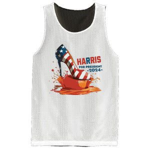 The Orange Crush Harris For President 2024 Patriotic Mesh Reversible Basketball Jersey Tank