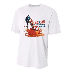 The Orange Crush Harris For President 2024 Patriotic Performance Sprint T-Shirt