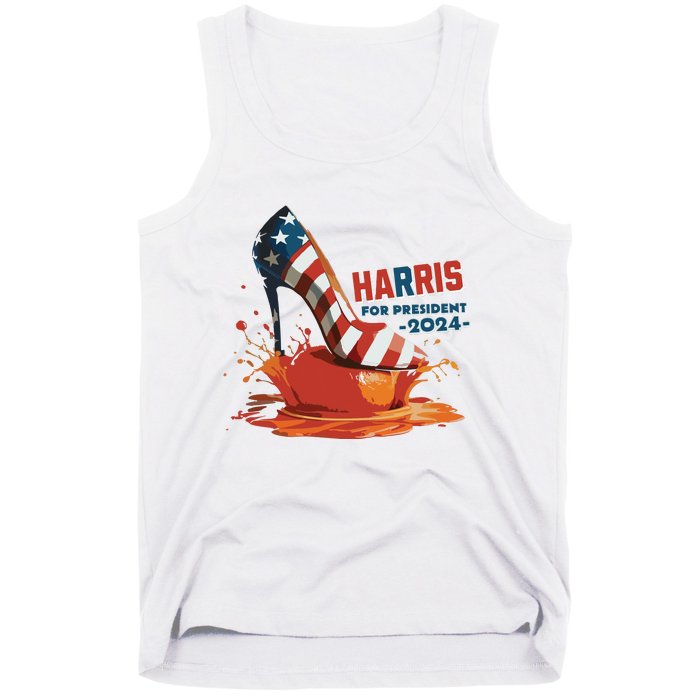 The Orange Crush Harris For President 2024 Patriotic Tank Top