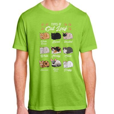 Types Of Cat Loaf Cats Kitty Kitten Cat Lover Cat Mom Dad Adult ChromaSoft Performance T-Shirt