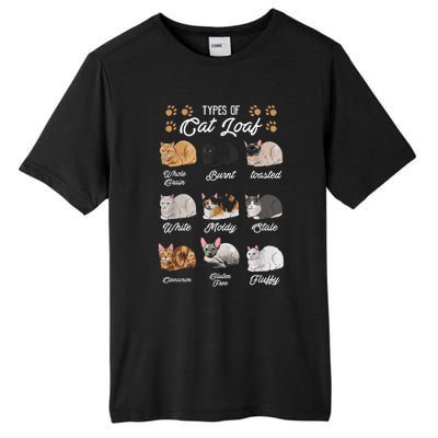 Types Of Cat Loaf Cats Kitty Kitten Cat Lover Cat Mom Dad Tall Fusion ChromaSoft Performance T-Shirt