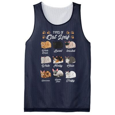 Types Of Cat Loaf Cats Kitty Kitten Cat Lover Cat Mom Dad Mesh Reversible Basketball Jersey Tank