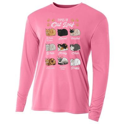 Types Of Cat Loaf Cats Kitty Kitten Cat Lover Cat Mom Dad Cooling Performance Long Sleeve Crew