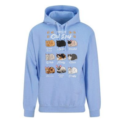 Types Of Cat Loaf Cats Kitty Kitten Cat Lover Cat Mom Dad Unisex Surf Hoodie