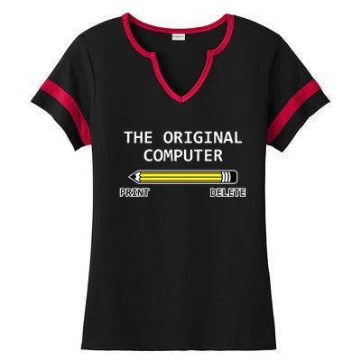 The Original Computer Ladies Halftime Notch Neck Tee