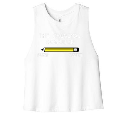 The Original Computer Women's Racerback Cropped Tank