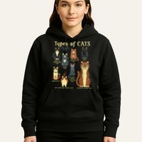 Types Of Cat Funny Comparison Cat Pet Lover Owner Hoodie
