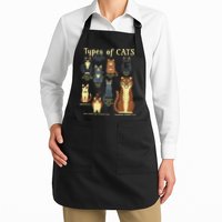 Types Of Cat Funny Comparison Cat Pet Lover Owner Apron