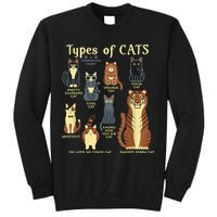 Types Of Cat Funny Comparison Cat Pet Lover Owner Sweatshirt